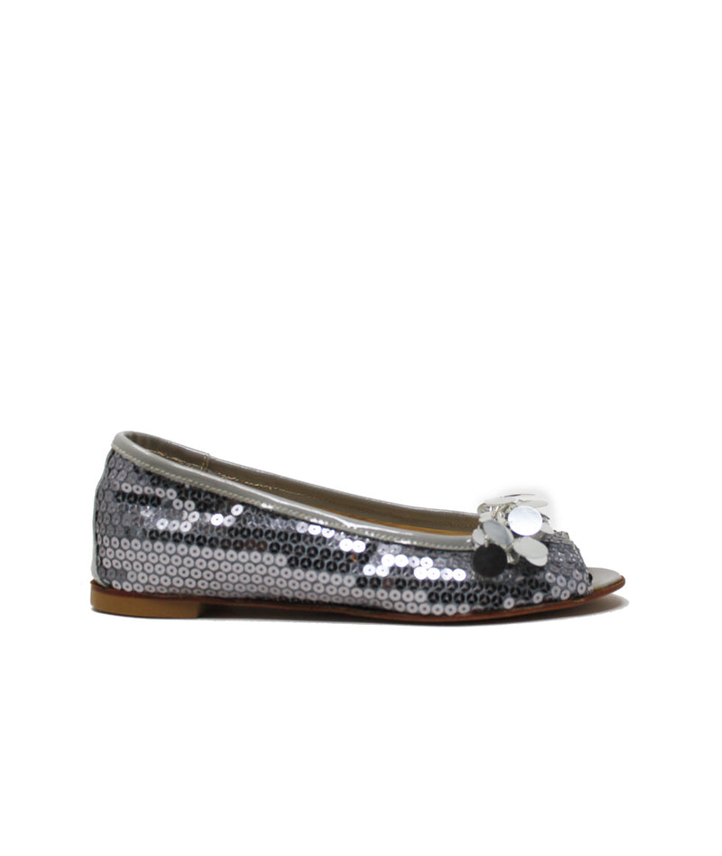 Pokemaoke Ballerina Paillettes Argento