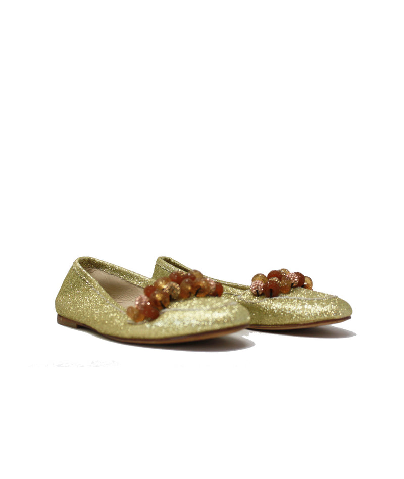 Pokemaoke Mocassino Glitter Perla In Linea