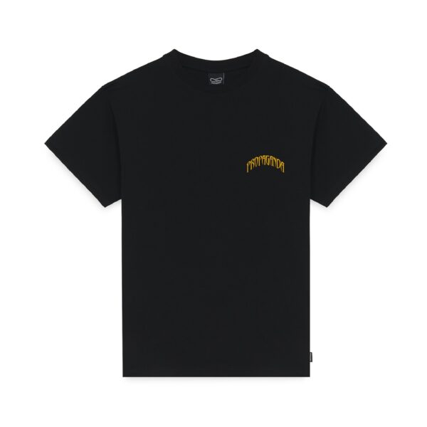 Propaganda Triangle Deer T-Shirt – Black Vendita Economica