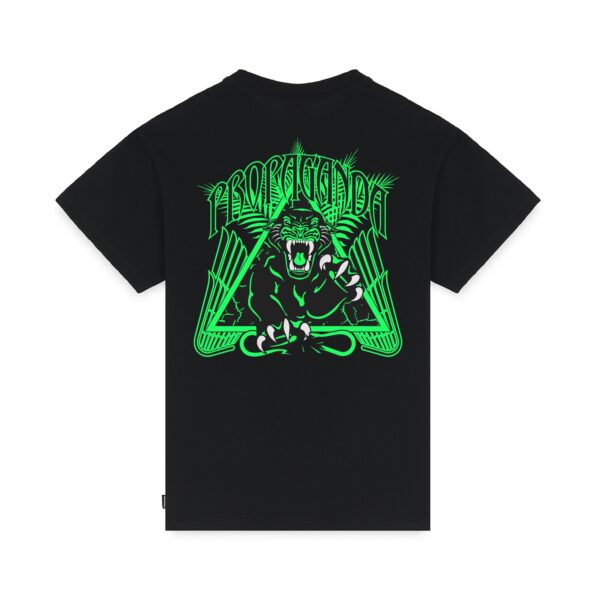 Propaganda Triangle Panther T-Shirt – Black Vendite Flash