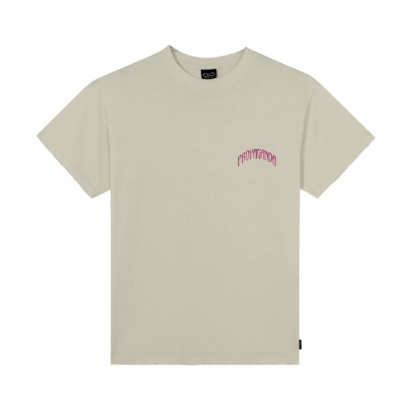 Propaganda Triangle Web T-Shirt – Bone 2025