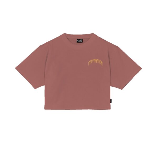 Propaganda Triangle Jaguar Croptop Tee – Clay Economico