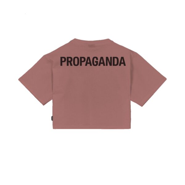 Propaganda Women Logo Croptop Tee – Clay Vendite Flash