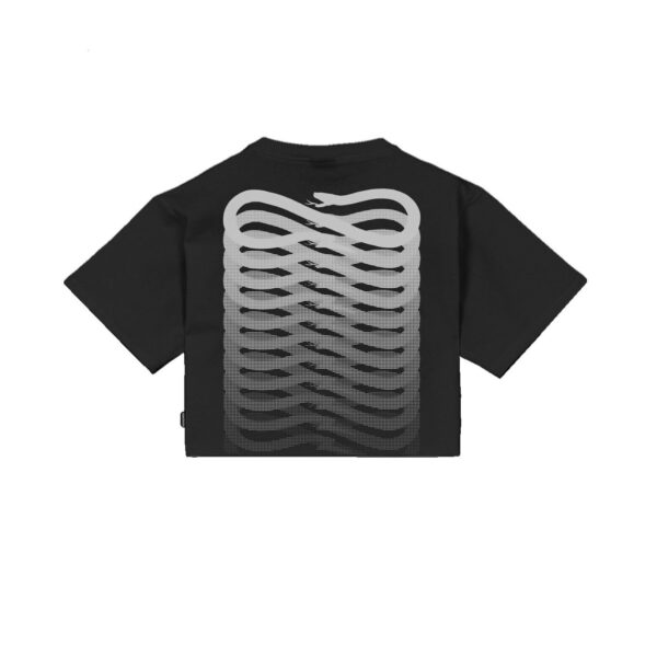 Propaganda Women Ribs Croptop Tee – Black