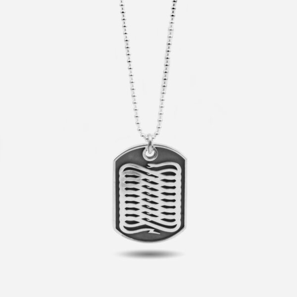 Propaganda Collana con Ciondolo Piastra Militare Propaganda W/ Nove25 In Argento Saldi Di Fabbrica