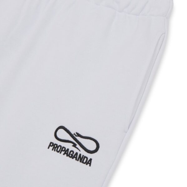 Propaganda Logo Embroidery Sweatpant – White Soddisfazione Garantita