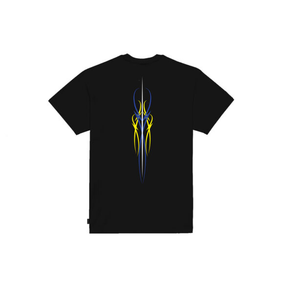 Propaganda Logo Pin Stripe Tee – Black Affare Del Giorno