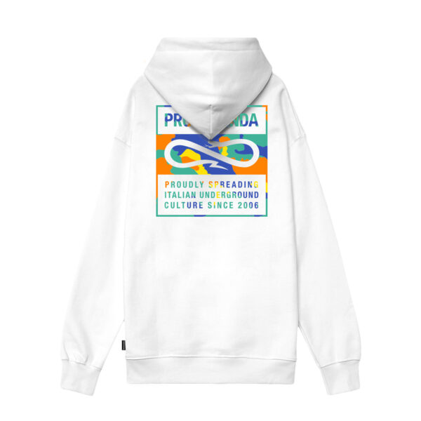 Propaganda Label Classic – Camo Zip Hoodie – White