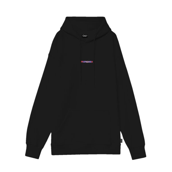 Propaganda Ribs Gradient Hoodie – Black Nuovo