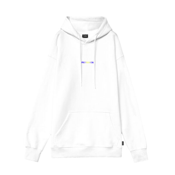 Propaganda Ribs Gradient Hoodie – White Spedizione Gratuita