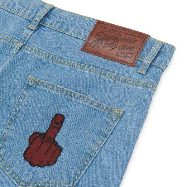 Propaganda Denim Baseball Shorts – Blue Convenienza