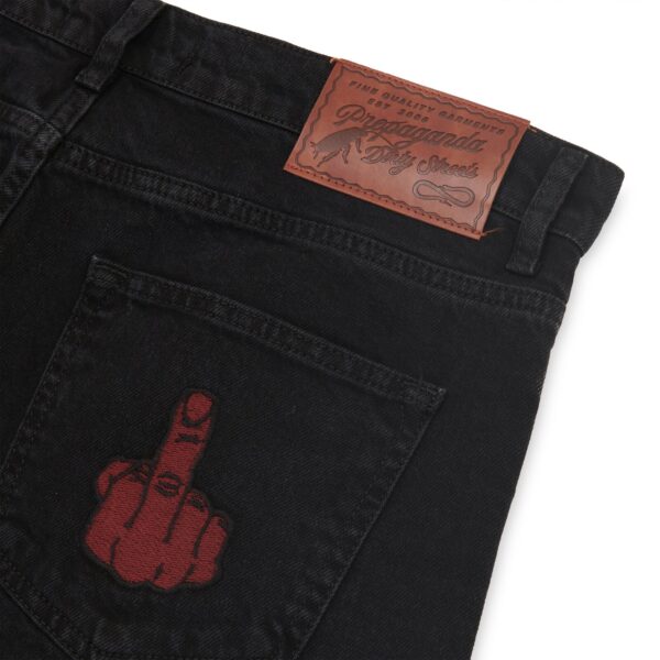 Propaganda Denim Baseball Shorts – Black Novità