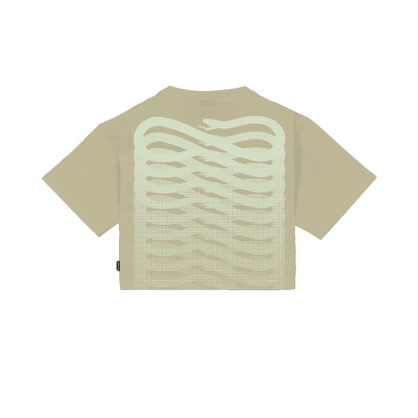 Propaganda Ribs Woman Crop Top Tee – Gravel Saldi Di Fabbrica