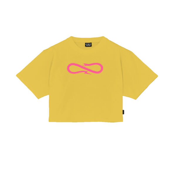 Propaganda Logo Woman Crop Top Tee – Aurora