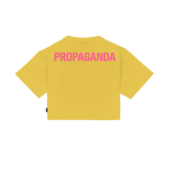 Propaganda Logo Woman Crop Top Tee – Aurora In Saldo