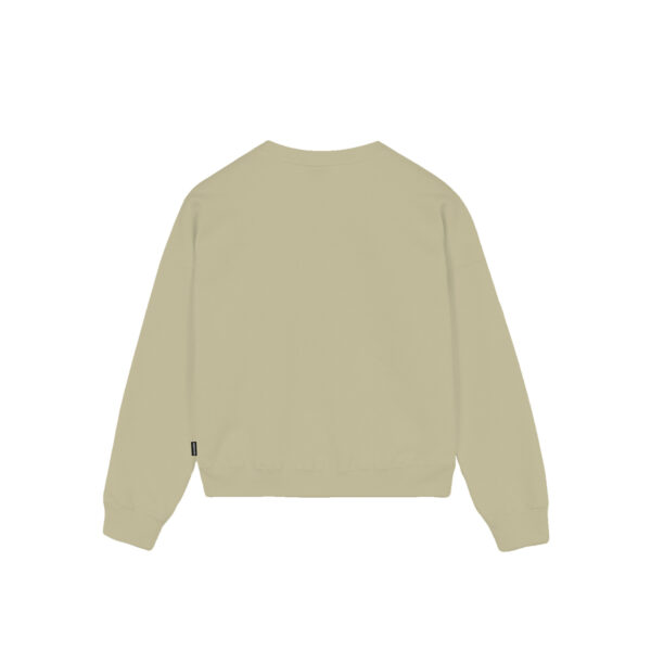 Propaganda Logo Embrodery Woman Crewneck – Gravel 2025