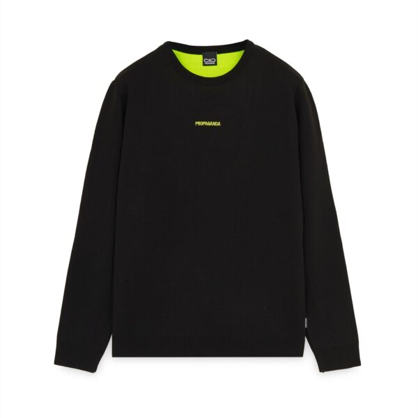 Propaganda Ribs Sweater – Black