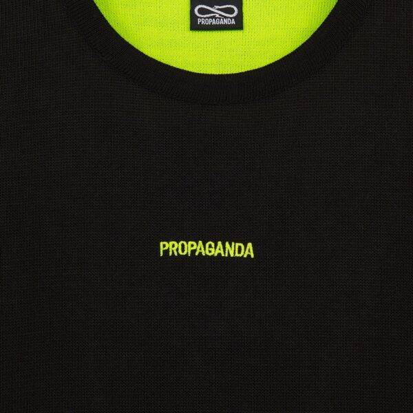 Propaganda Ribs Sweater – Black Saldi