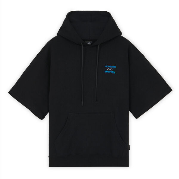 Propaganda Propaganda x ilMuretto Hoodie Short Sleeve – Black I Più Venduti