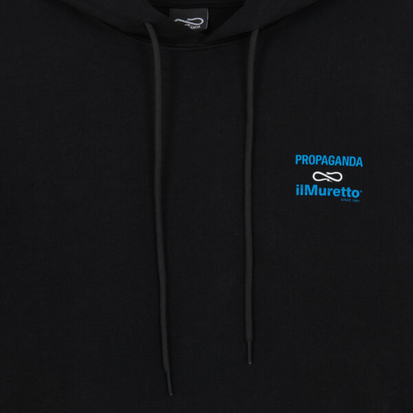 Propaganda Propaganda x ilMuretto Hoodie Short Sleeve – Black I Più Venduti