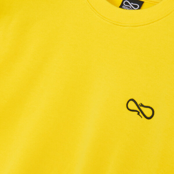 Propaganda Logo Woman Crewneck – Yellow Acquista Ora