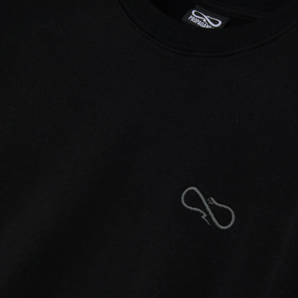Propaganda Logo Woman Crewneck – Black Fino Al -60%