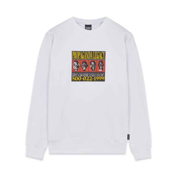 Propaganda Wanted Crewneck – White Offerte
