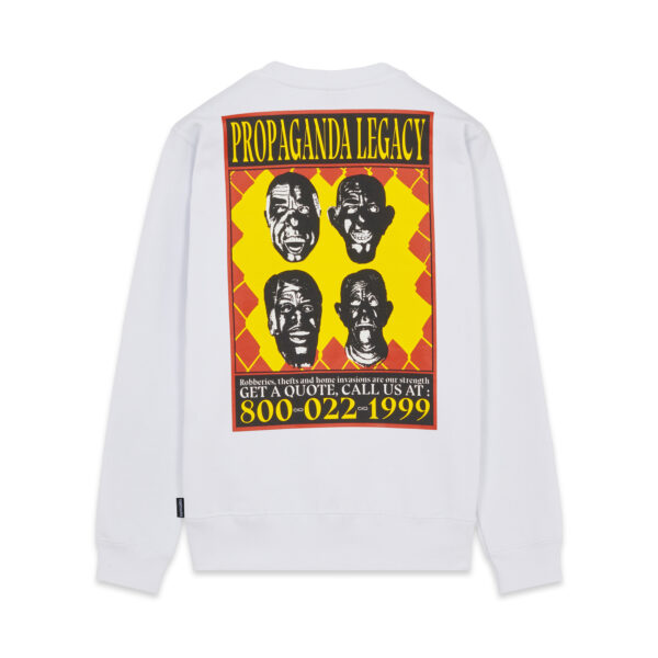 Propaganda Wanted Crewneck – White Offerte
