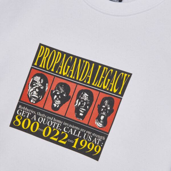 Propaganda Wanted Crewneck – White Offerte