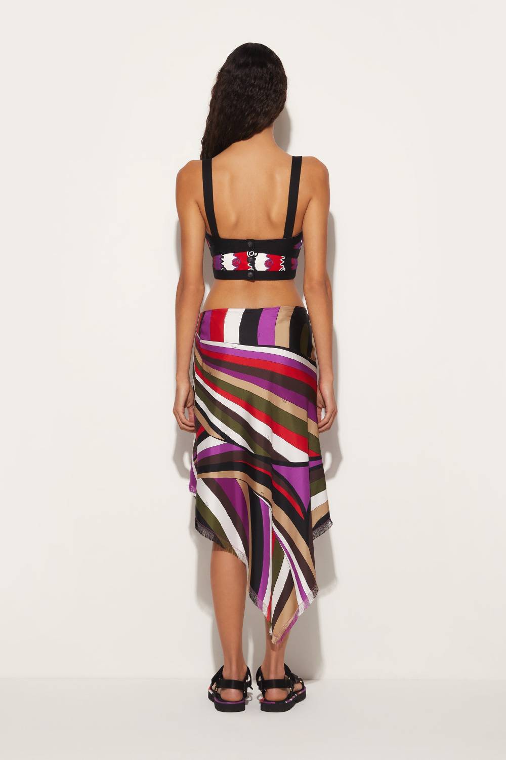 Pucci Top bustier con stampa Chiave Offerta