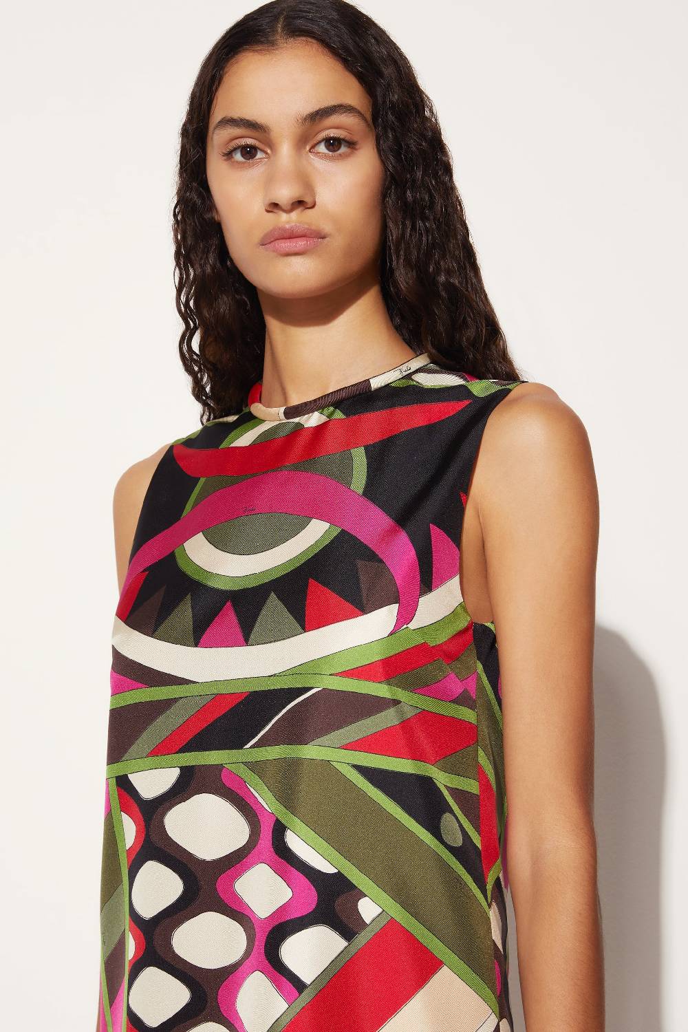 Pucci Mini abito in seta con stampa Vivara Outlet