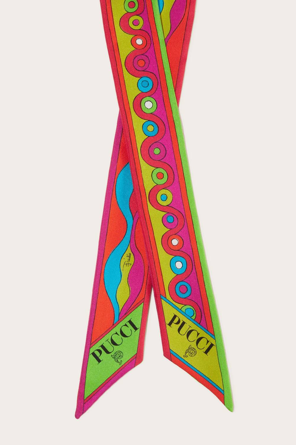 Pucci Foulard in seta con stampa Iride Qualità Garantita