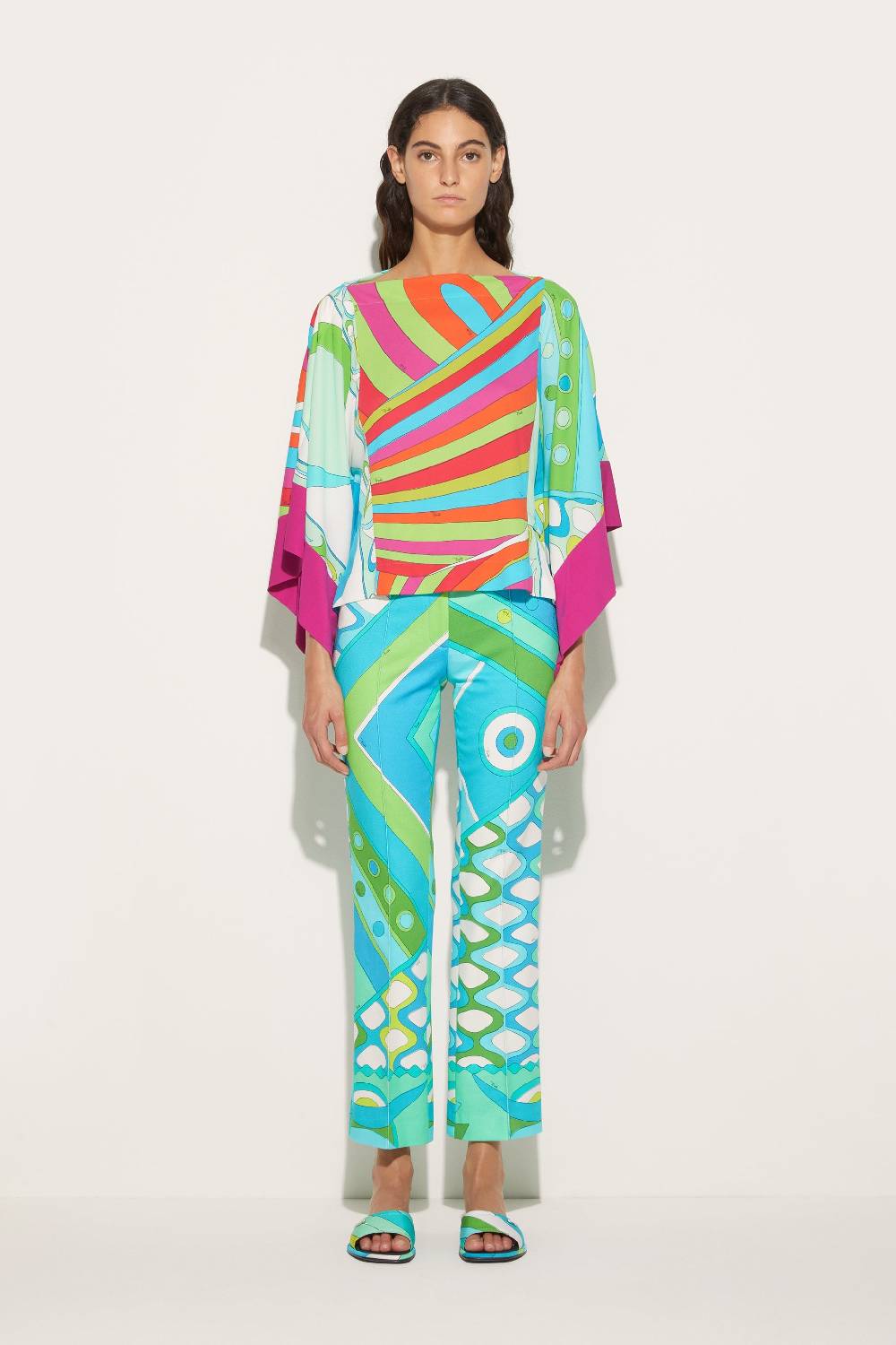 Pucci Top kaftano con stampe patchwork Fino Al -60%
