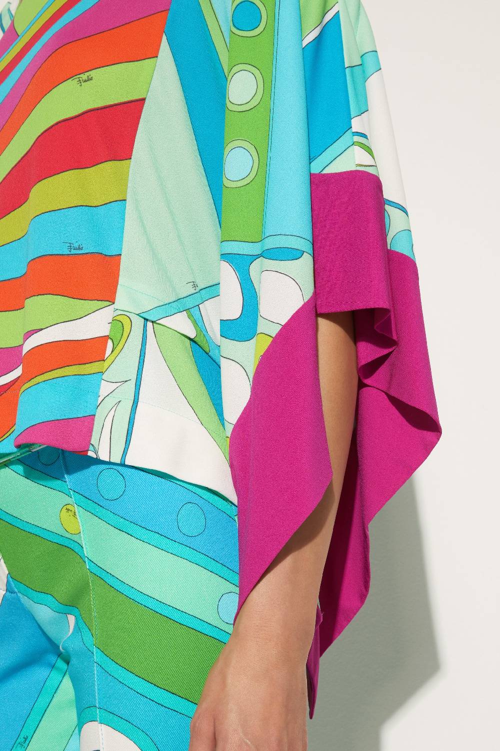 Pucci Top kaftano con stampe patchwork Fino Al -60%