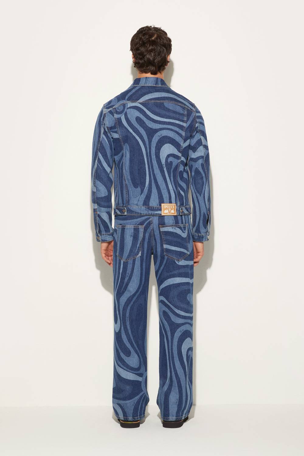 Pucci Giacca in denim con stampa Marmo I Più Venduti