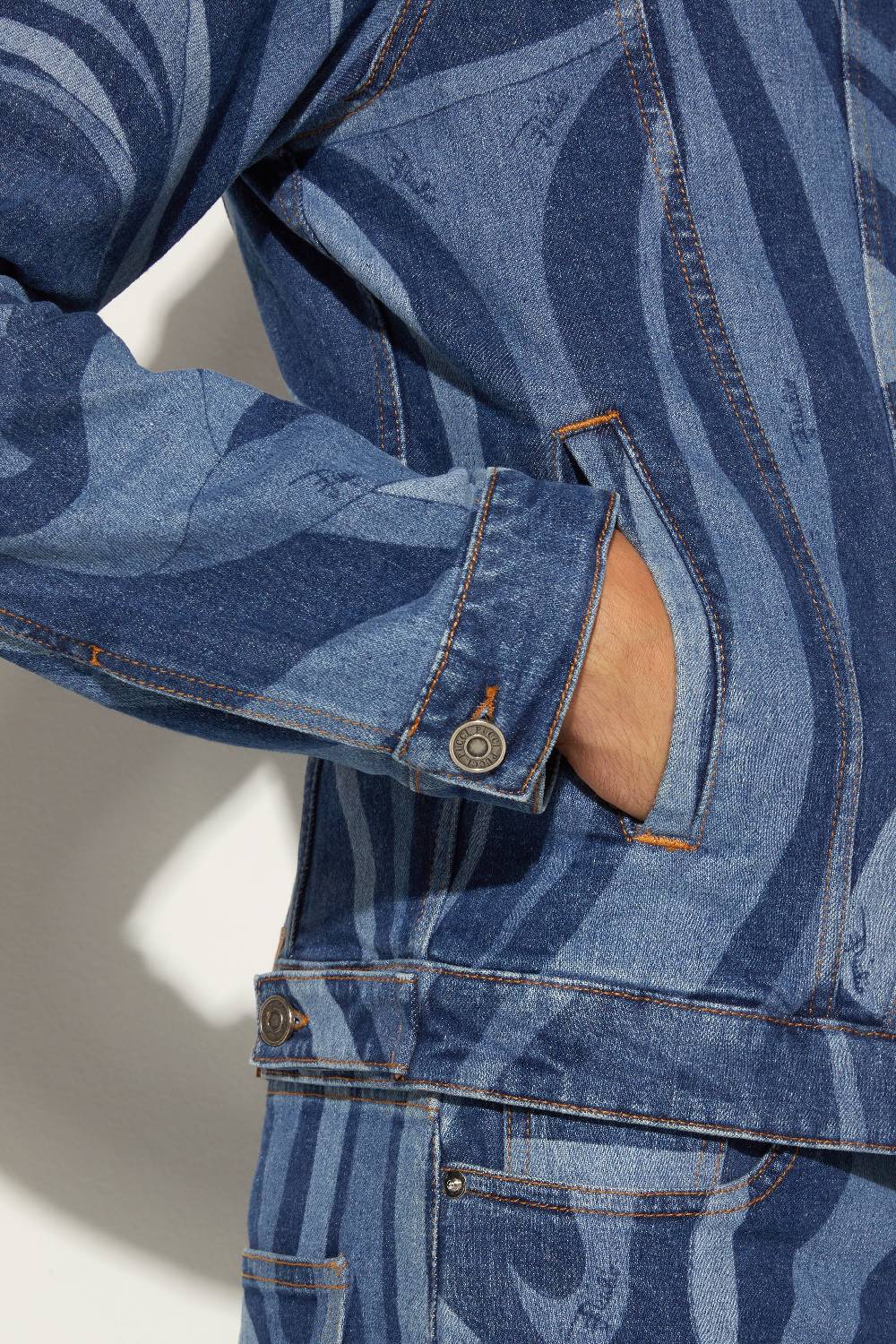Pucci Giacca in denim con stampa Marmo I Più Venduti