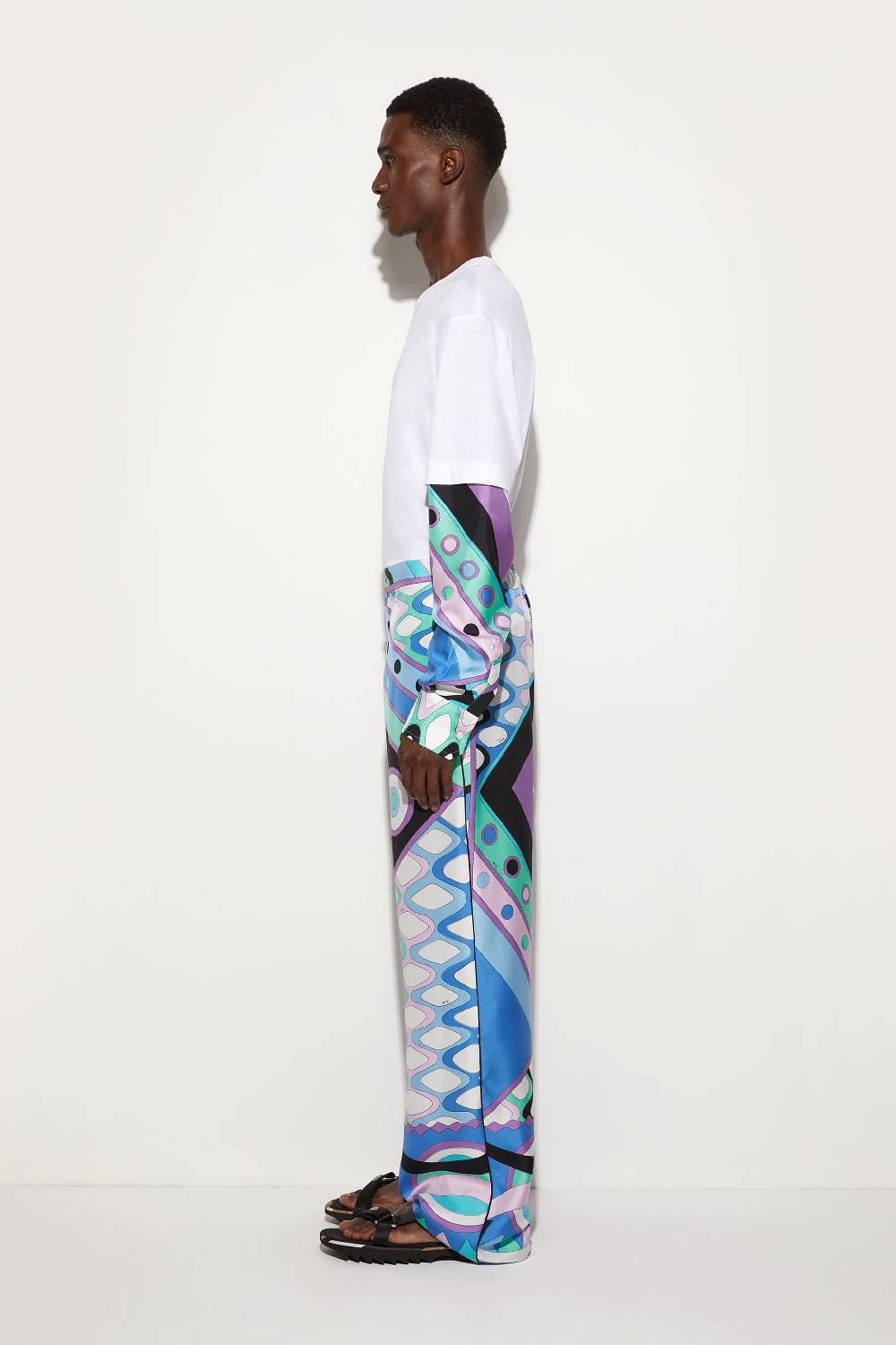 Pucci Pantaloni in seta con stampa Vivara In Saldo