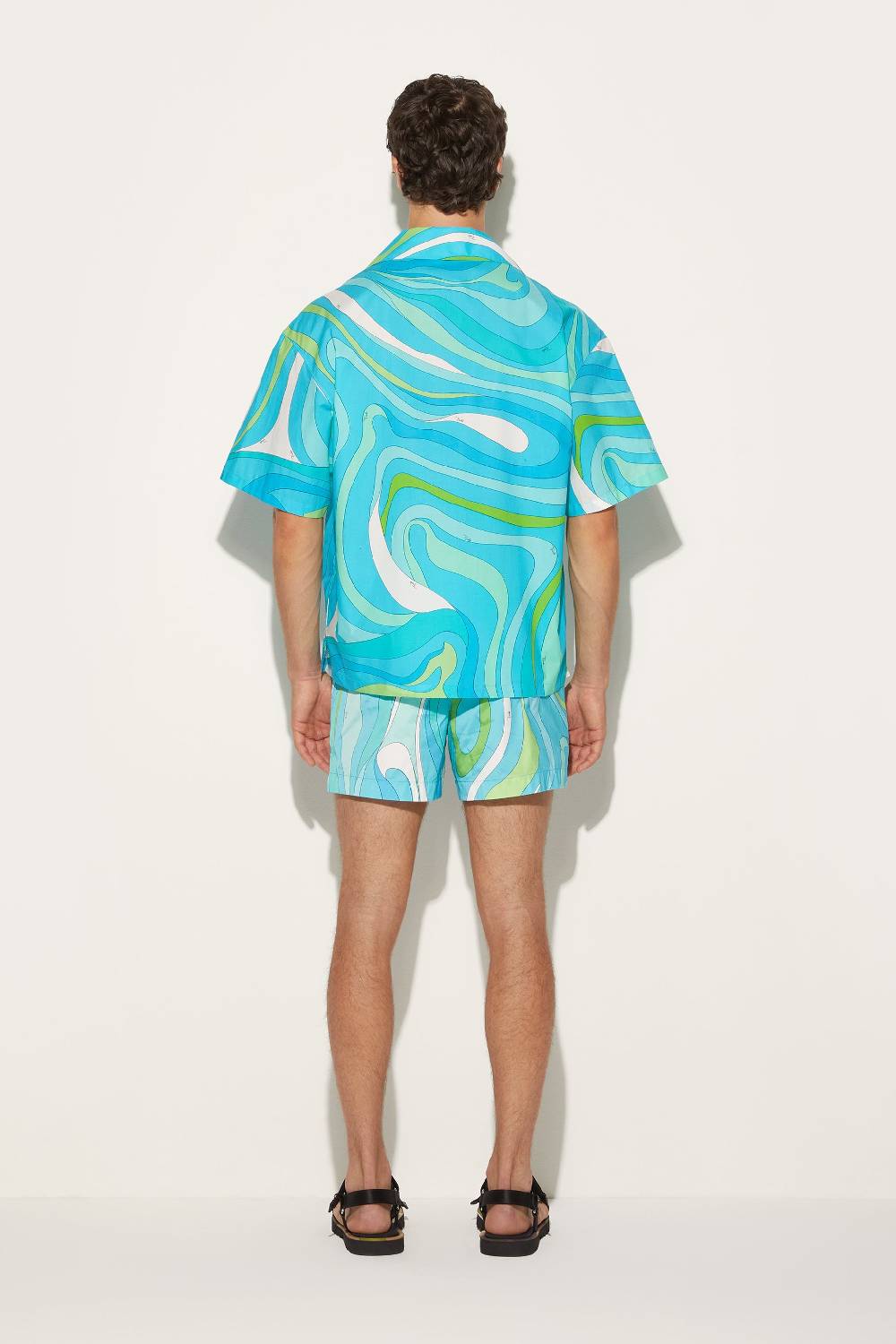 Pucci Camicia da bowling con stampa Marmo 2025