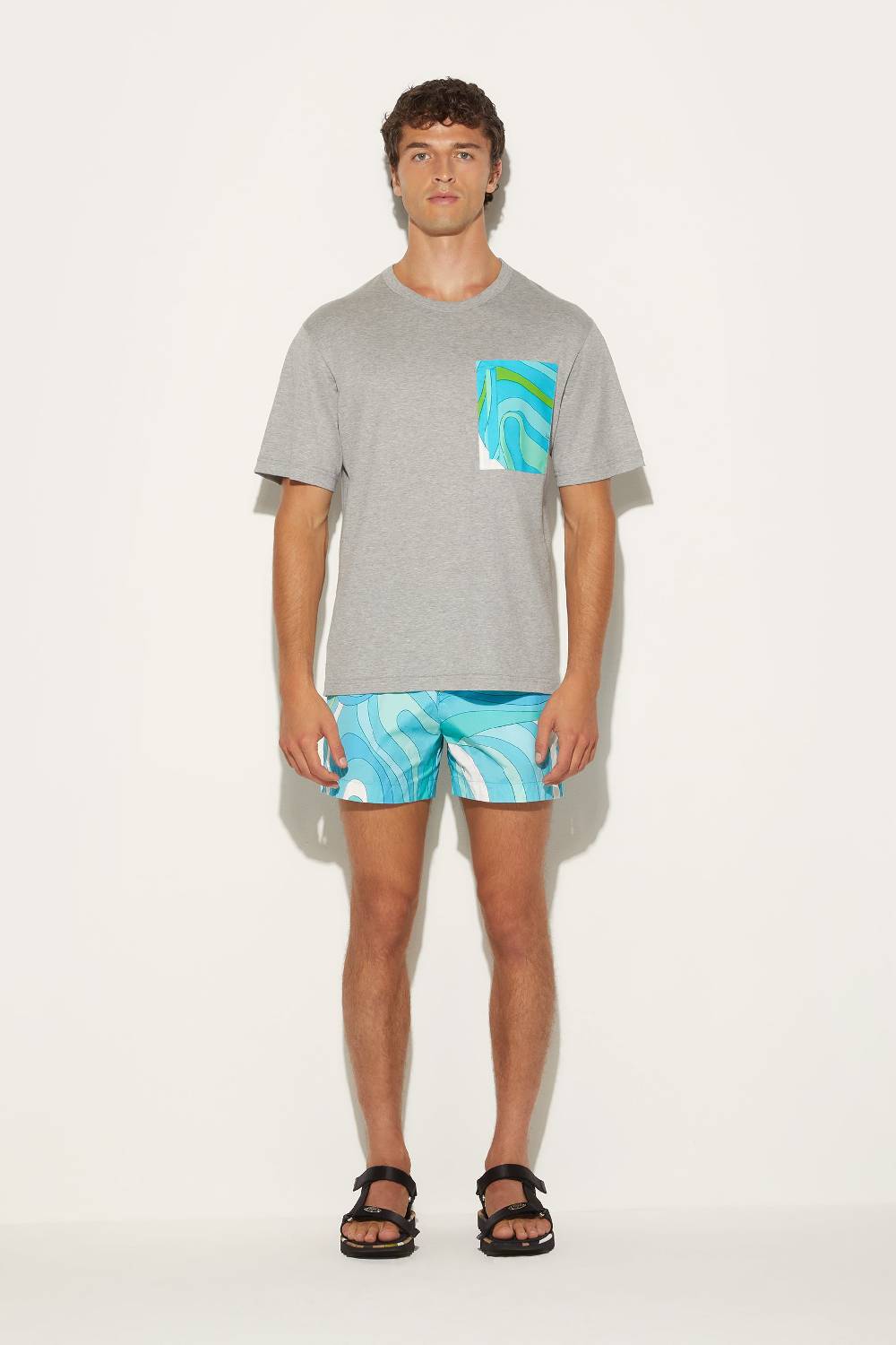 Pucci T-shirt con stampa Marmo Italia
