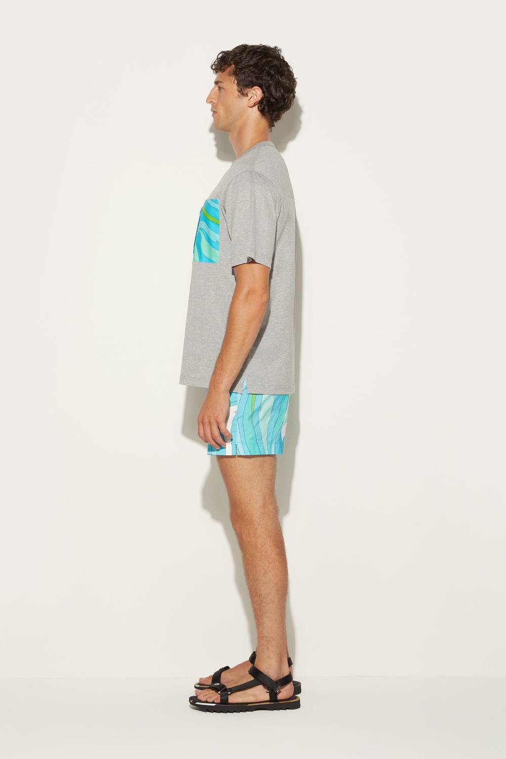 Pucci T-shirt con stampa Marmo Italia