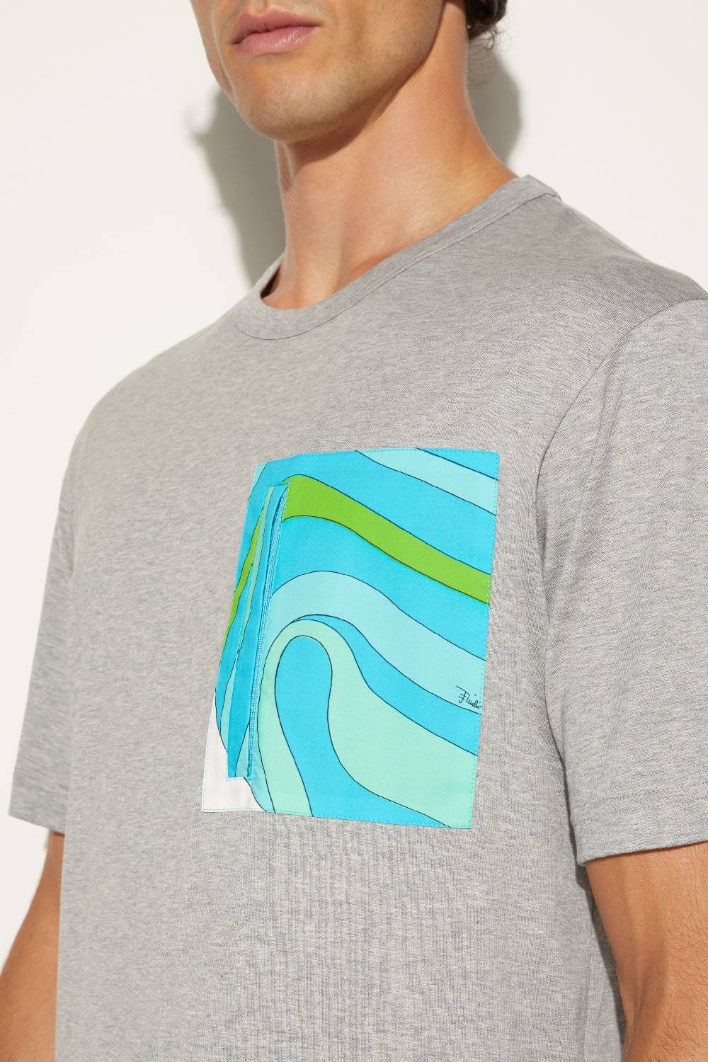 Pucci T-shirt con stampa Marmo Italia