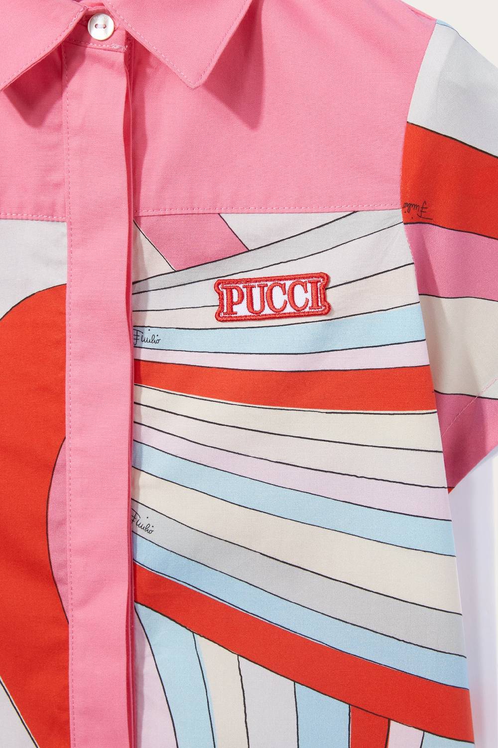 Pucci Camicia con stampa Iride Presa