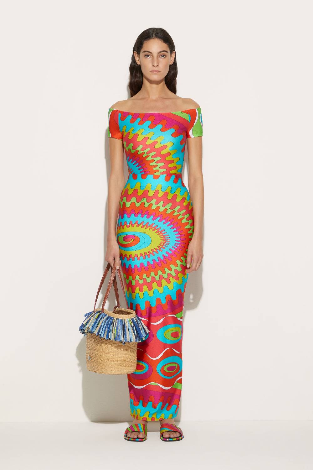 Pucci Gonna lunga con stampa Bersaglio Hotsell