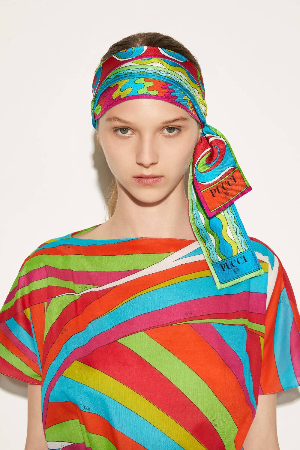 Pucci Foulard in seta con stampa Bersaglio Negozio