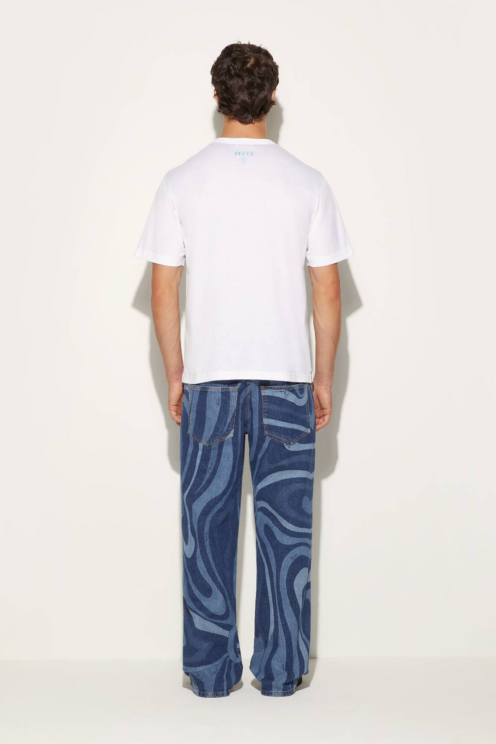 Pucci T-shirt con inserto Marmo Nuova