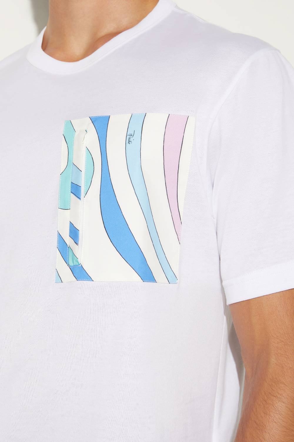 Pucci T-shirt con inserto Marmo Nuova