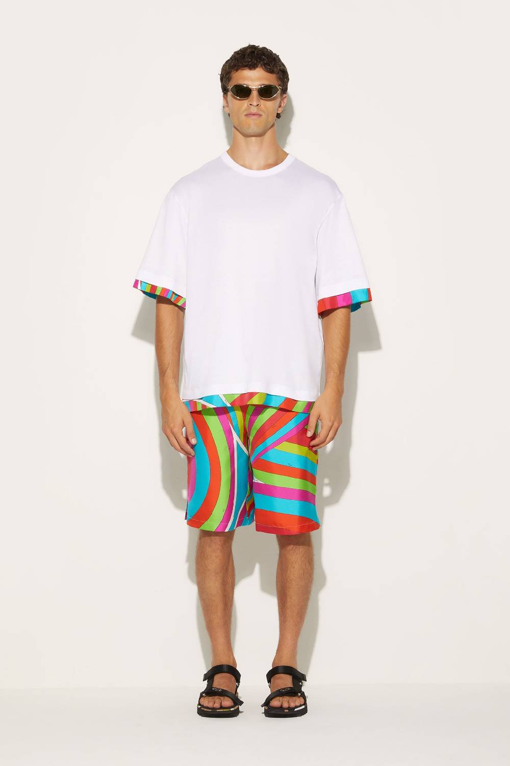 Pucci T-shirt con finiture Iride Moda