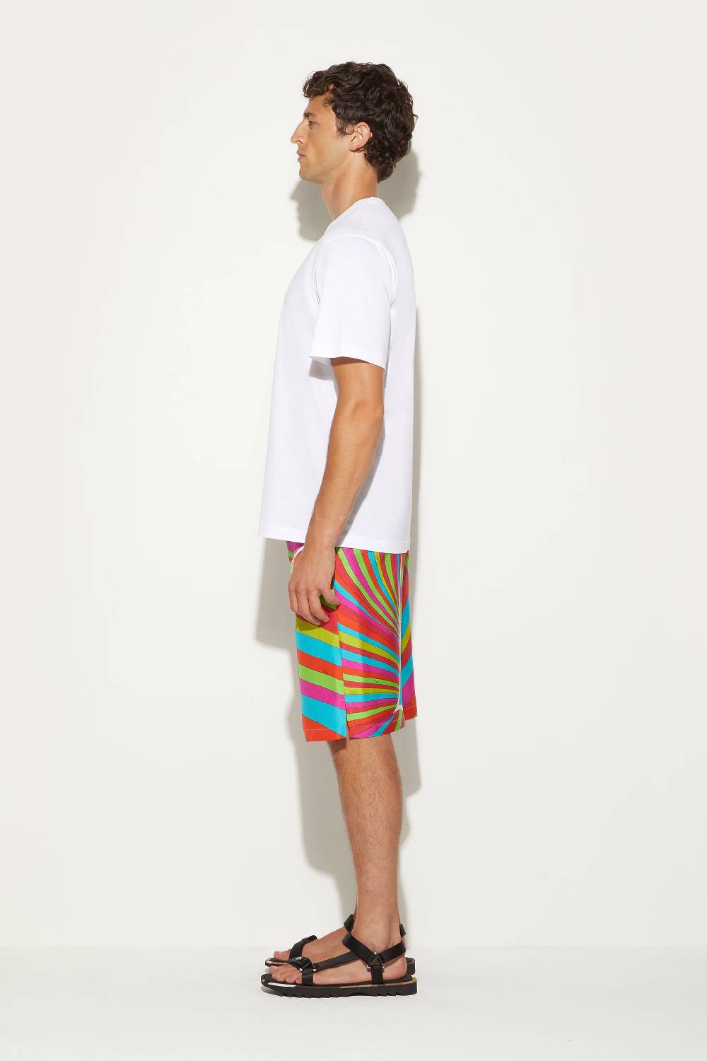 Pucci Shorts in seta con stampa Iride 2025