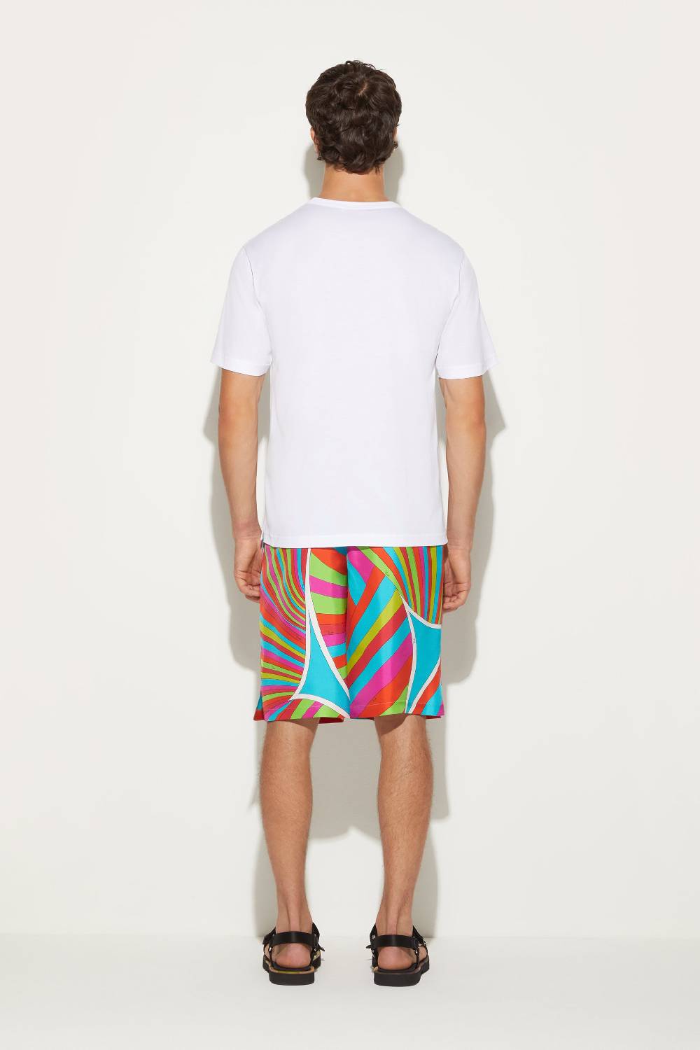 Pucci Shorts in seta con stampa Iride 2025