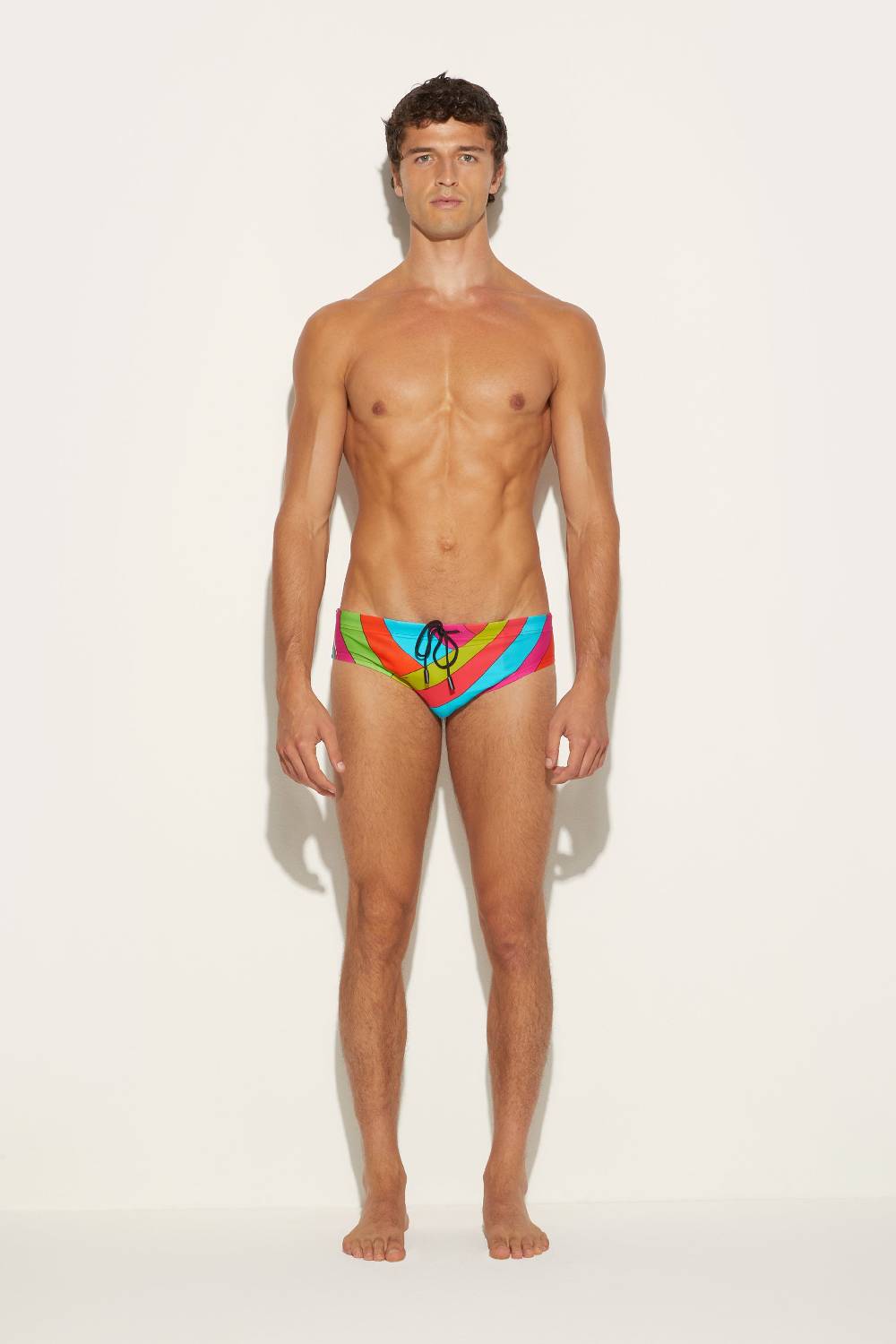 Pucci Slip da mare con stampa Iride Italy